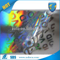 Anti counterfeting stickers/scraping off label with barcode
